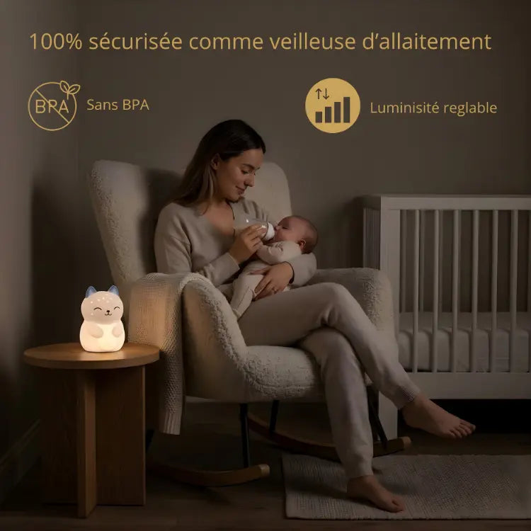 Céleste — Luminaire d'ambiance rechargeable en silicone. Nuiibi