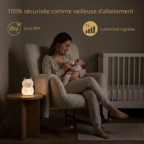 Céleste — Luminaire d'ambiance rechargeable en silicone. Nuiibi