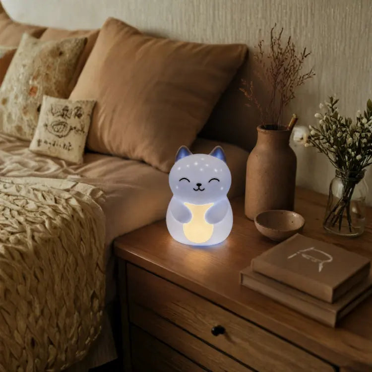 Céleste — Luminaire d'ambiance rechargeable en silicone. Nuiibi