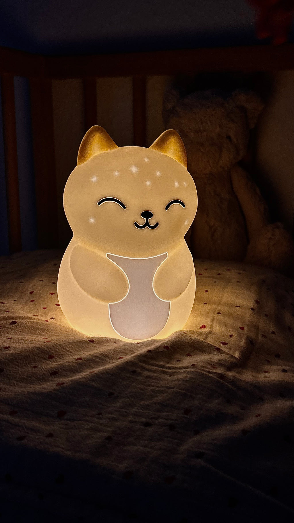 Veilleuse Bébé Céleste — Lumière Rouge, Sommeil Préservé