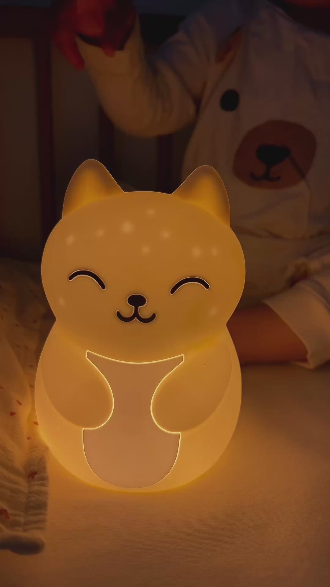 Veilleuse Bébé Céleste — Lumière Rouge, Sommeil Préservé