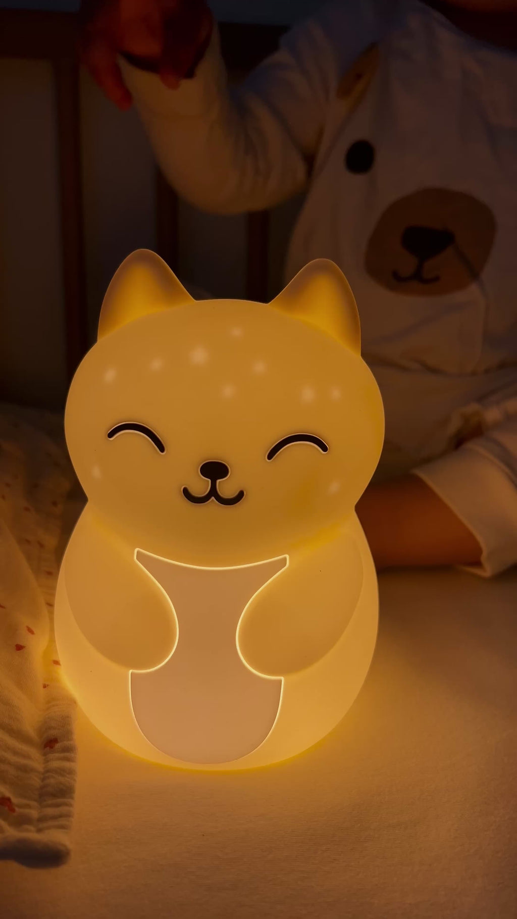 Veilleuse Bébé Céleste — Lumière Rouge, Sommeil Préservé