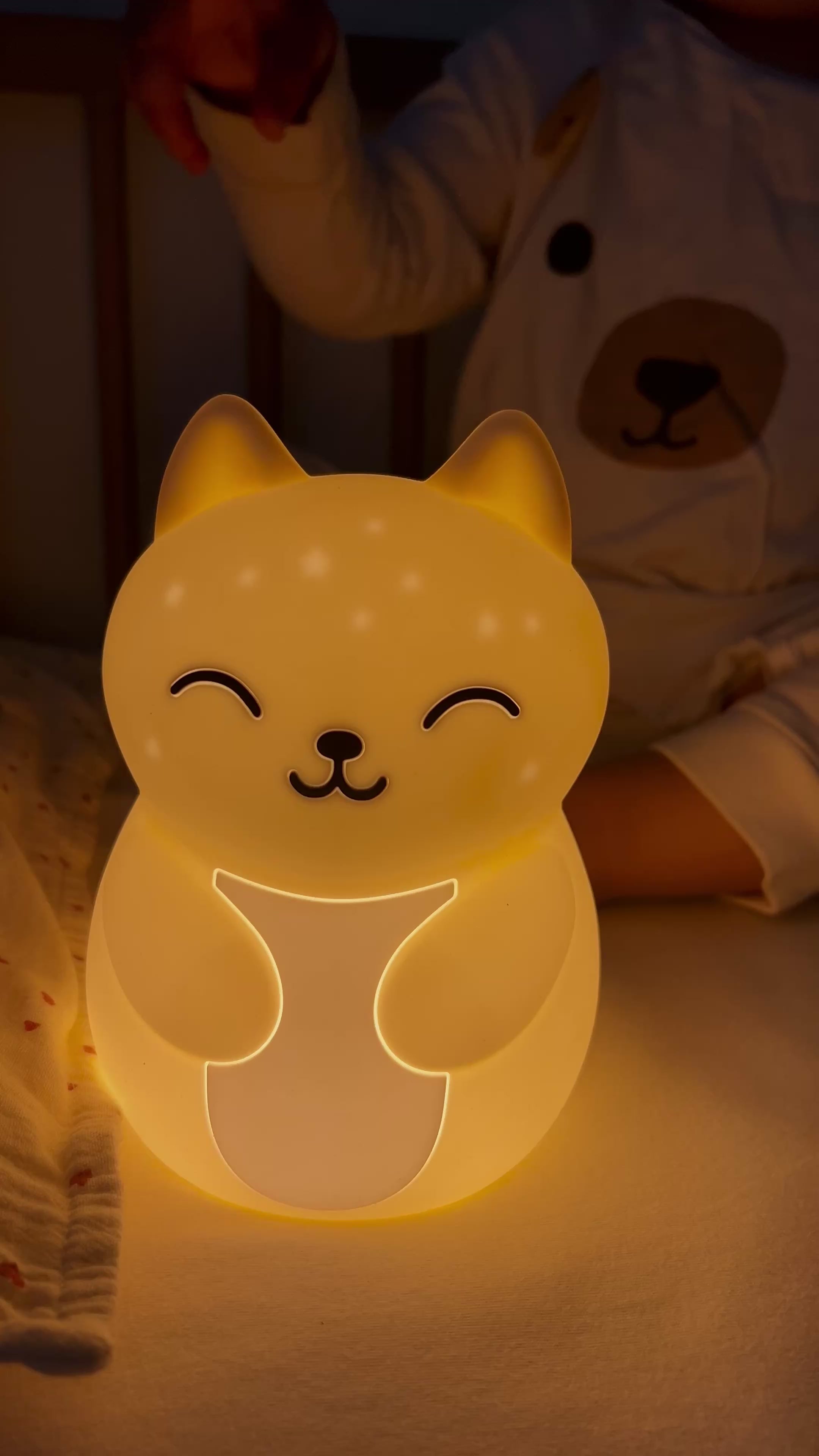 Veilleuse Bébé Céleste — Lumière Rouge, Sommeil Préservé